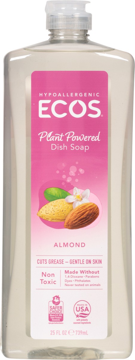 slide 6 of 9, Ecos Plant Powered Almond Dish Soap 25 fl oz, 25 fl oz