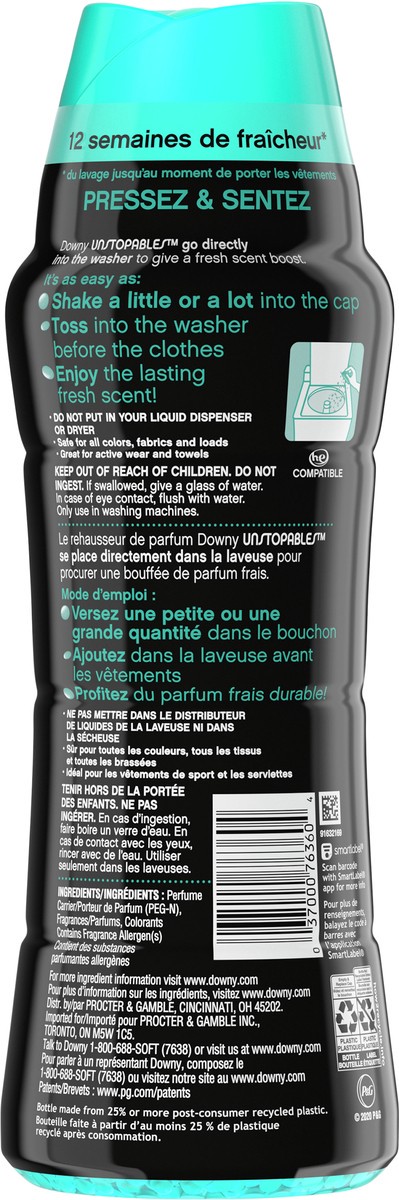 slide 3 of 4, Downy Unstopables In-Wash Scent Booster Beads, FRESH, 20.1 oz, 20.1 oz