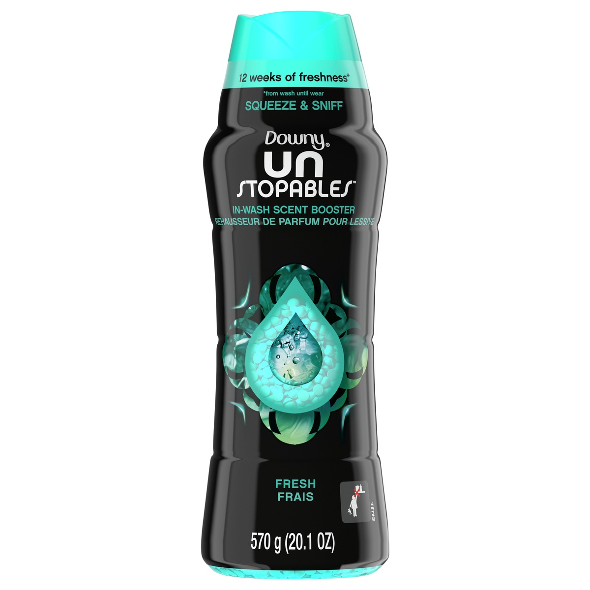 slide 1 of 5, Downy Unstopables In-Wash Scent Booster Beads, FRESH, 20.1 oz, 20.1 oz