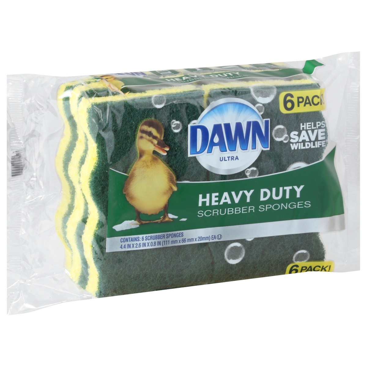 slide 7 of 9, Dawn Ultra Heavy Duty Scrubber Sponges 6 ea, 6 ct