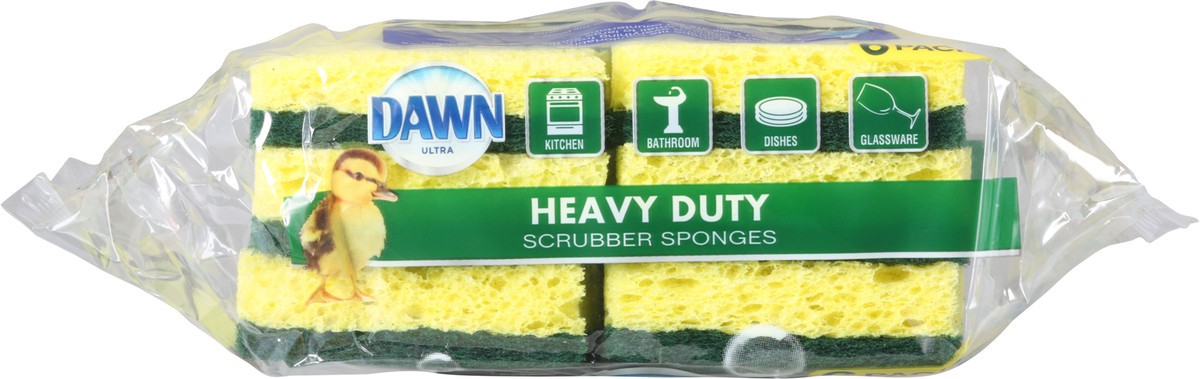 slide 6 of 9, Dawn Ultra Heavy Duty Scrubber Sponges 6 ea, 6 ct