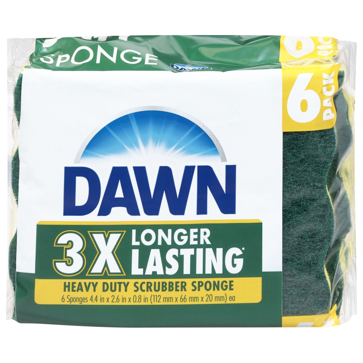 slide 1 of 9, Dawn Heavy Duty Scrubber Sponge 6 Each, 6 ct