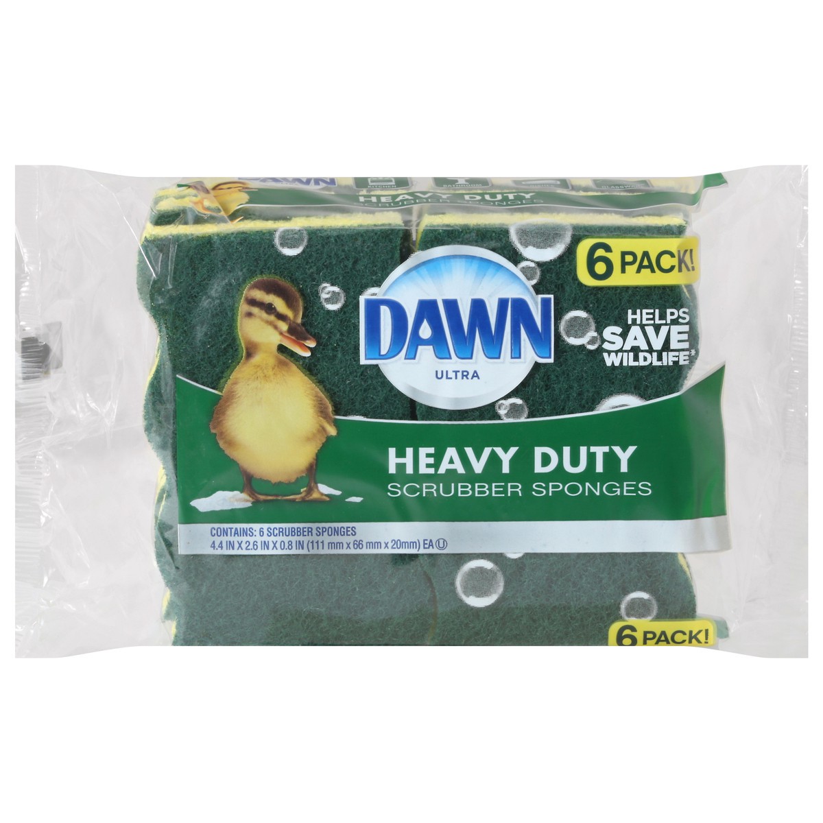 slide 1 of 9, Dawn Ultra Heavy Duty Scrubber Sponges 6 ea, 6 ct