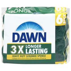Dawn Heavy Duty Scrubber Sponge 6 Each