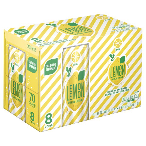 slide 1 of 6, Lemon Lemon Sparkling Original Lemonade - 8 ct; 12 fl oz, 8 ct; 12 fl oz