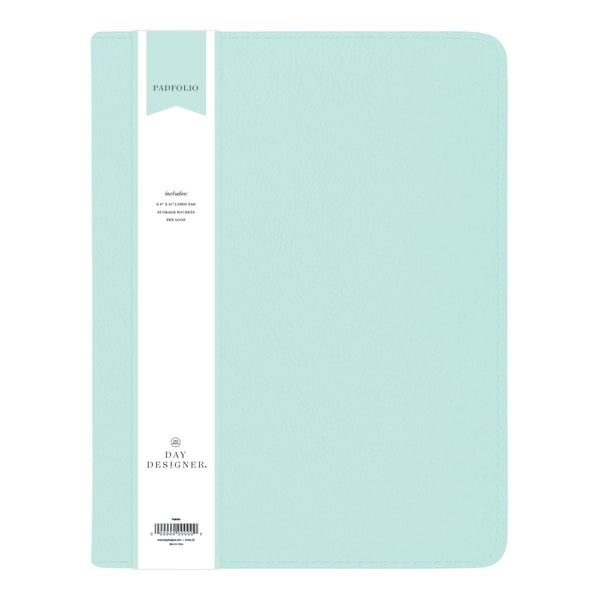 slide 1 of 3, Blue Sky Day Designer Padfolio, 8-1/2'' X 11'', Light Blue, 1 ct