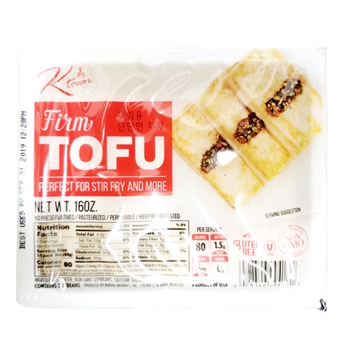 slide 1 of 1, K-Town Tofu-Firm, 16 oz