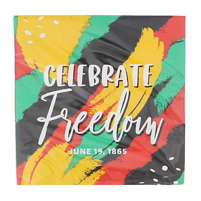 slide 1 of 1, Destination Holiday Juneteenth Celebrate Freedom Dinner Napkins, 16 ct