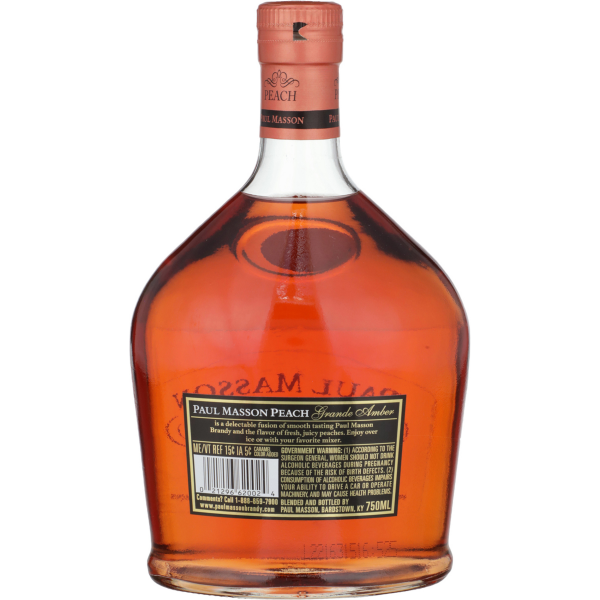 slide 7 of 7, Paul Masson Grand Am Peach Brandy, 750 ml