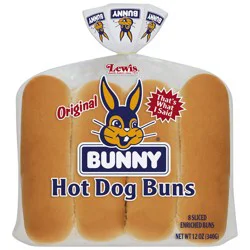 Bunny Hot Dog Buns 8 ct