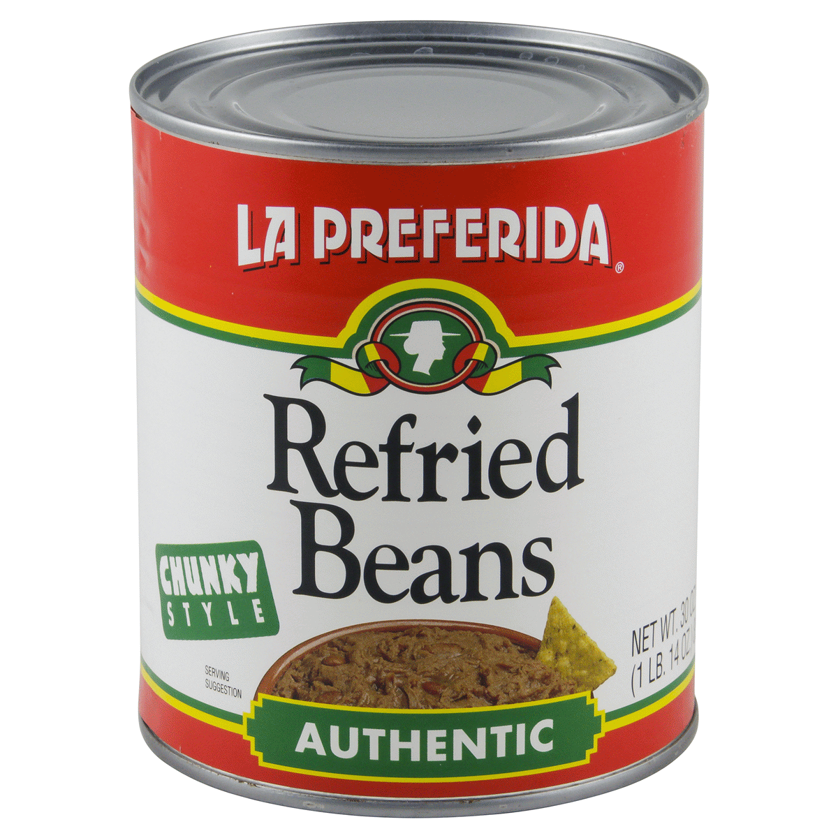 slide 1 of 4, La Preferida Refried Beans, Chunky Authentic-La Preferida, 30 oz