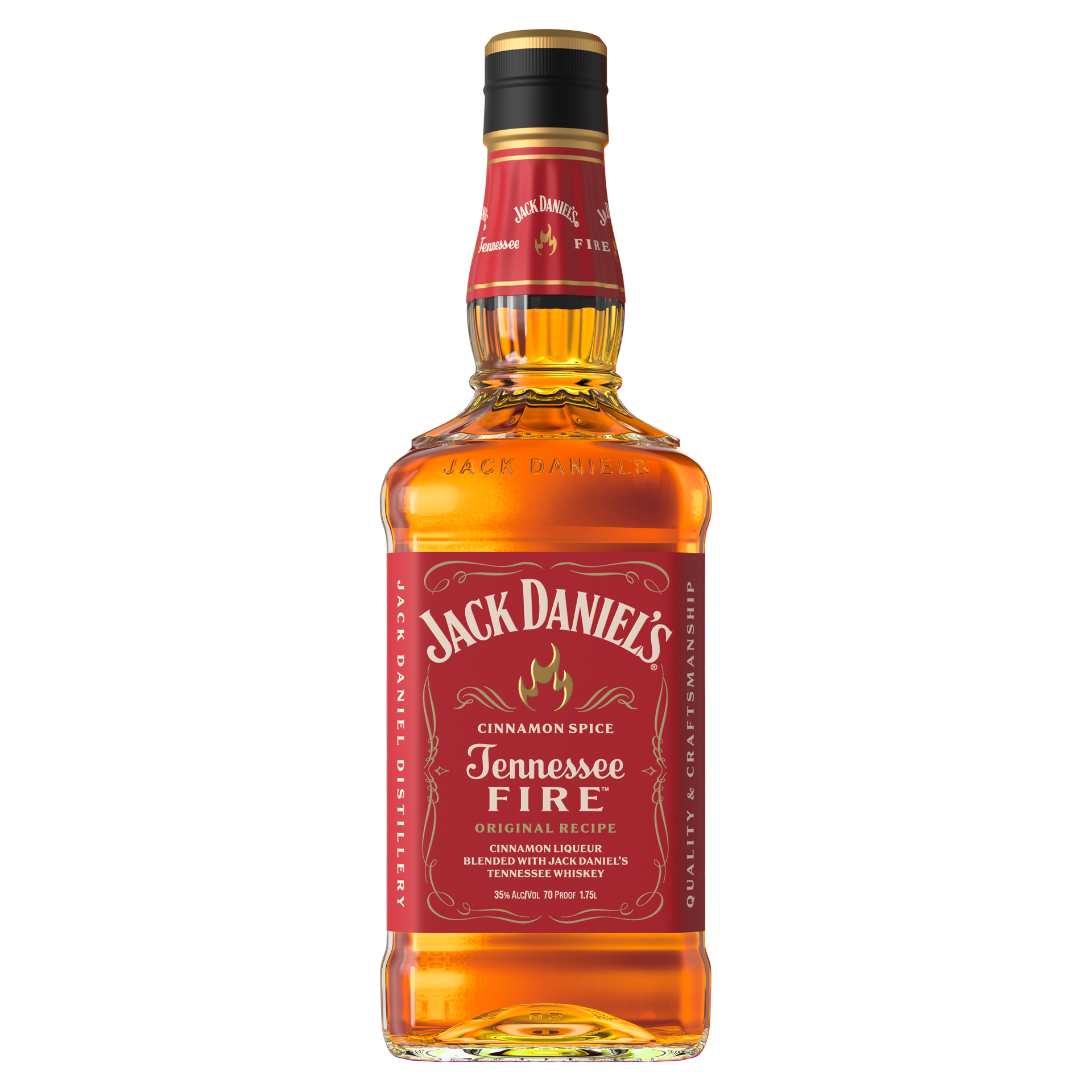 slide 1 of 8, Jack Daniel's Tennessee Fire Flavored Whiskey, 1.75 L, 70 Proof, 1750 ml