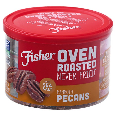 slide 1 of 1, Fisher Oven Roasted Pecans, 6.5 oz