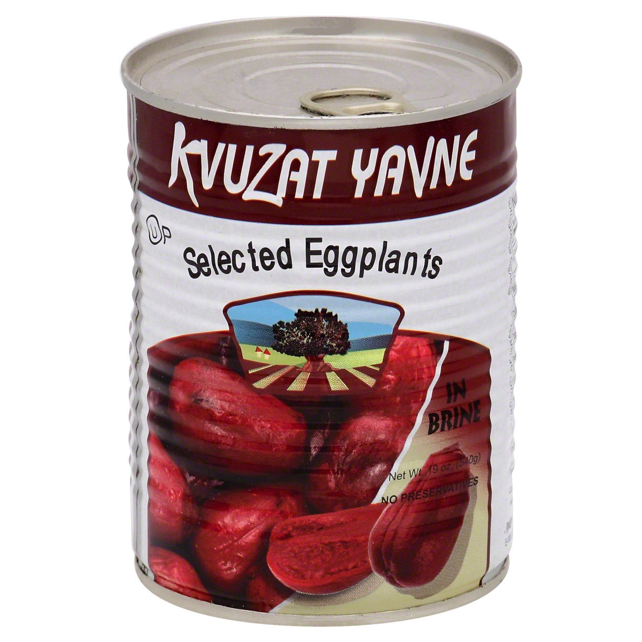 slide 1 of 3, Kvuzat Yavne Selected Eggplants IN Brine, 19 oz