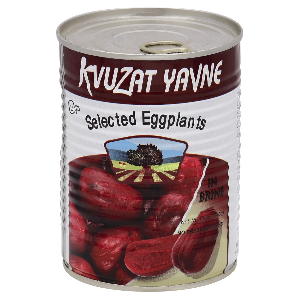 slide 1 of 1, Kvuzat Yavne Selected Eggplants IN Brine, 19 oz