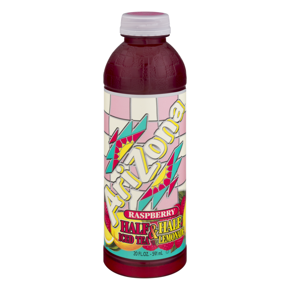 slide 1 of 1, AriZona Half & Half Iced Tea & Lemonade Raspberry, 20 oz