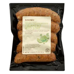 GreenWise Smoked Cilantro and Lime Chicken Sausage