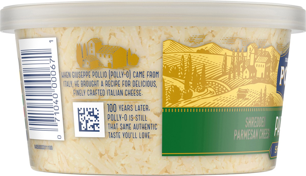 slide 8 of 9, Polly-O Shredded Parmesan Cheese, 5 oz Tub, 5 oz