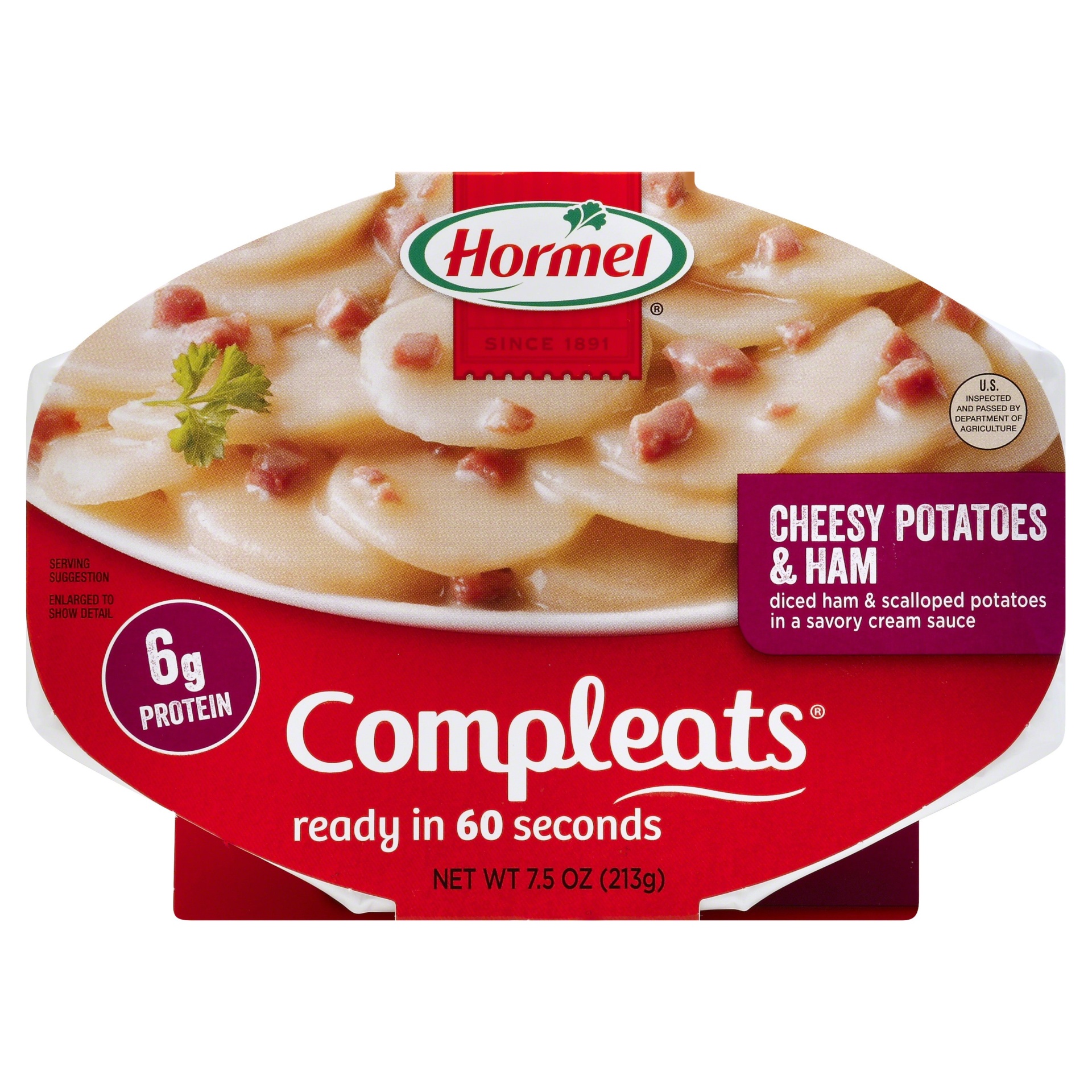 slide 1 of 1, Hormel Cheesy Potatoes & Ham 7.5 oz, 7.5 oz