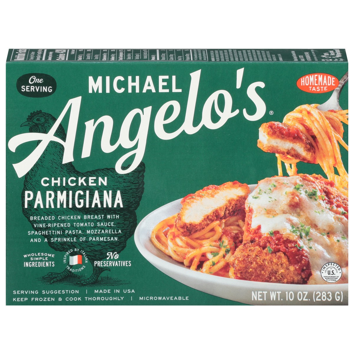 slide 1 of 8, Michael Angelo's Parmigiana One Serving 10 oz, 10 oz