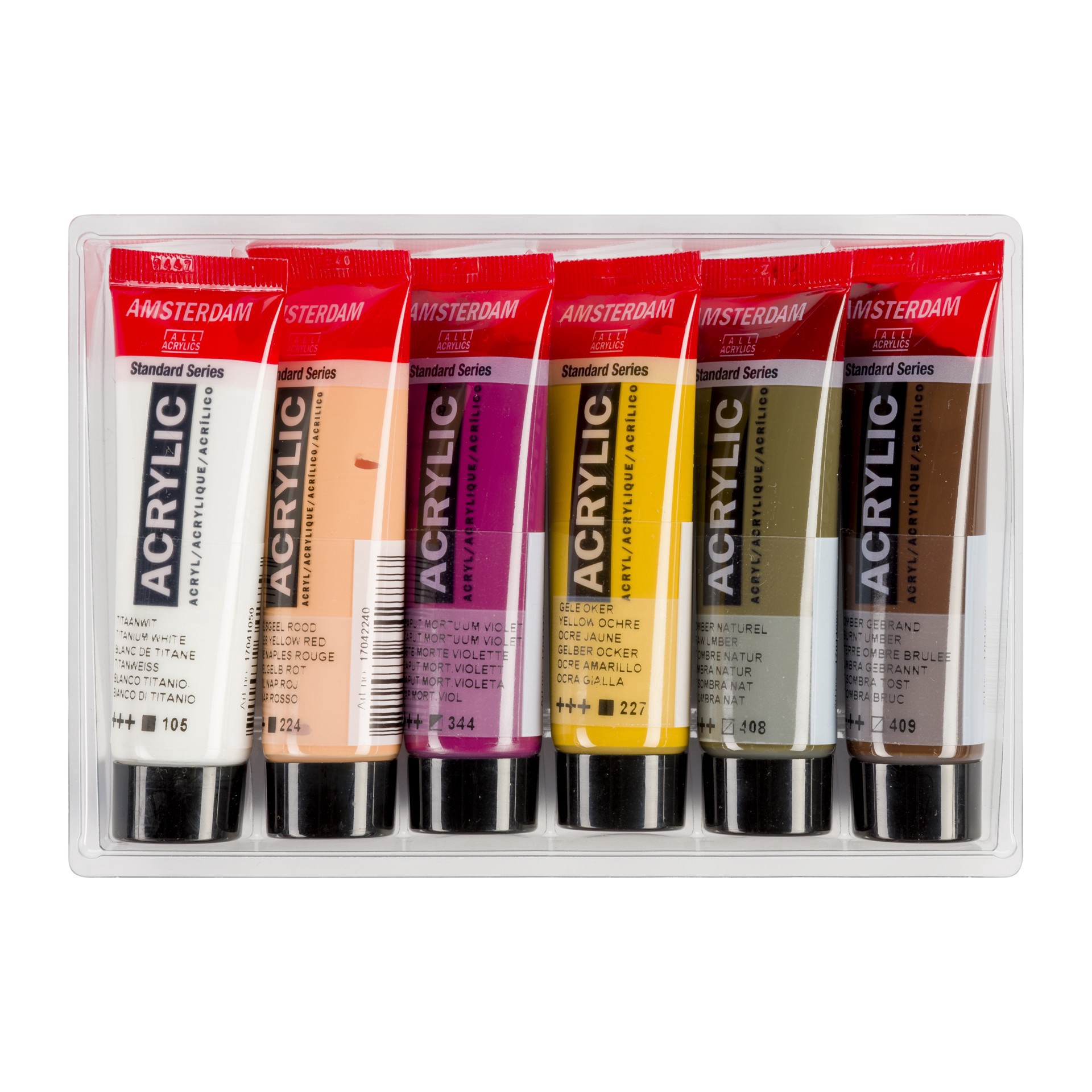 slide 7 of 9, New Amsterdam Standard Series 6 Color Portrait Acrylic Paint Set, 0.7 fl oz