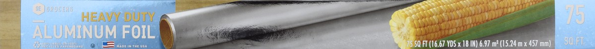 slide 6 of 11, SE Grocers Hvy Dty Alum Foil, 75 sq ft