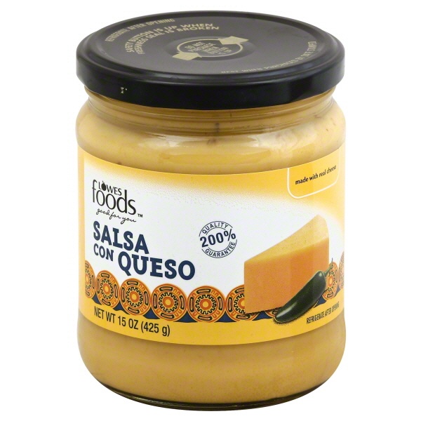 slide 1 of 1, Lowes Foods Salsa Con Queso, 15.5 oz