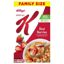 Kellogg's Special K Breakfast Cereal, Fiber Cereal, Family Breakfast, Family Size, Red Berries, 15.6oz Box (1 Box)