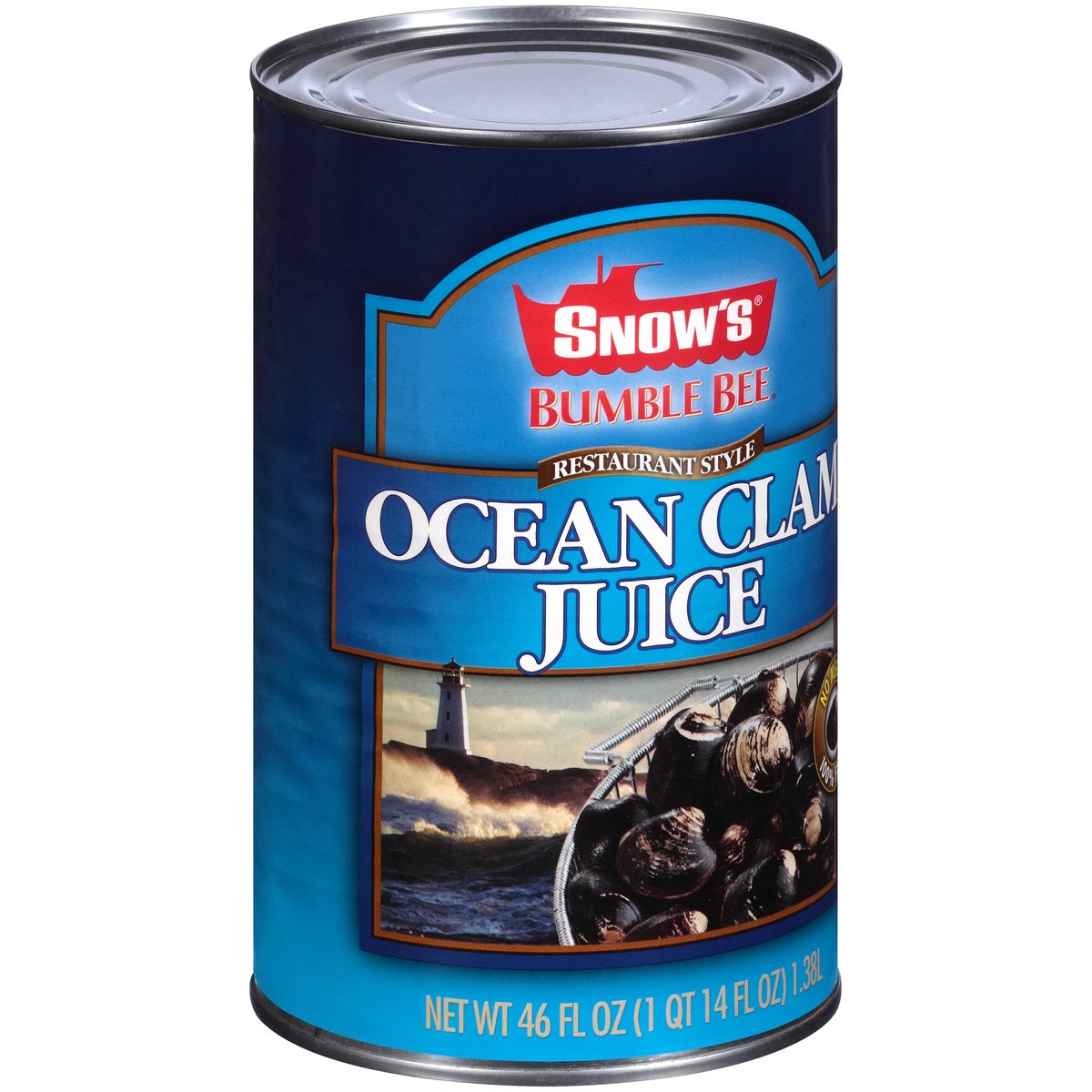 slide 13 of 14, Snow's Bumble Bee Restaurant Style Ocean Clam Juice 46 oz. Can, 46 fl oz