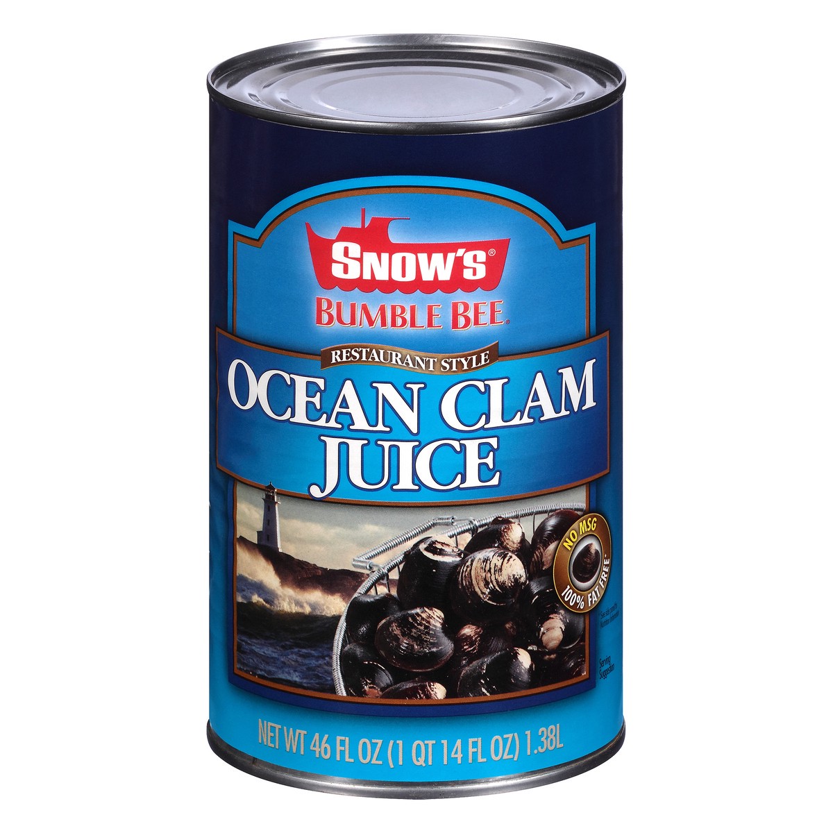 slide 4 of 14, Snow's Bumble Bee Restaurant Style Ocean Clam Juice 46 oz. Can, 46 fl oz