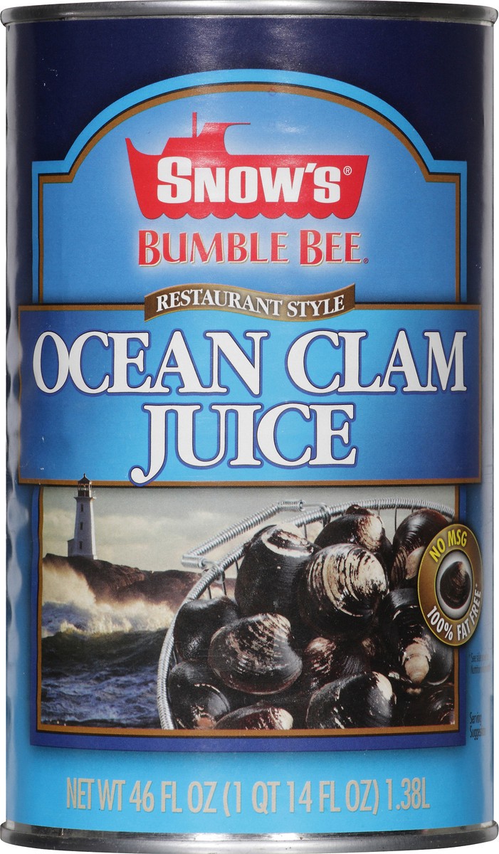 slide 3 of 14, Snow's Bumble Bee Restaurant Style Ocean Clam Juice 46 oz. Can, 46 fl oz