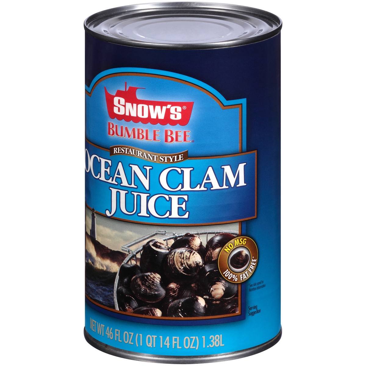 slide 5 of 14, Snow's Bumble Bee Restaurant Style Ocean Clam Juice 46 oz. Can, 46 fl oz