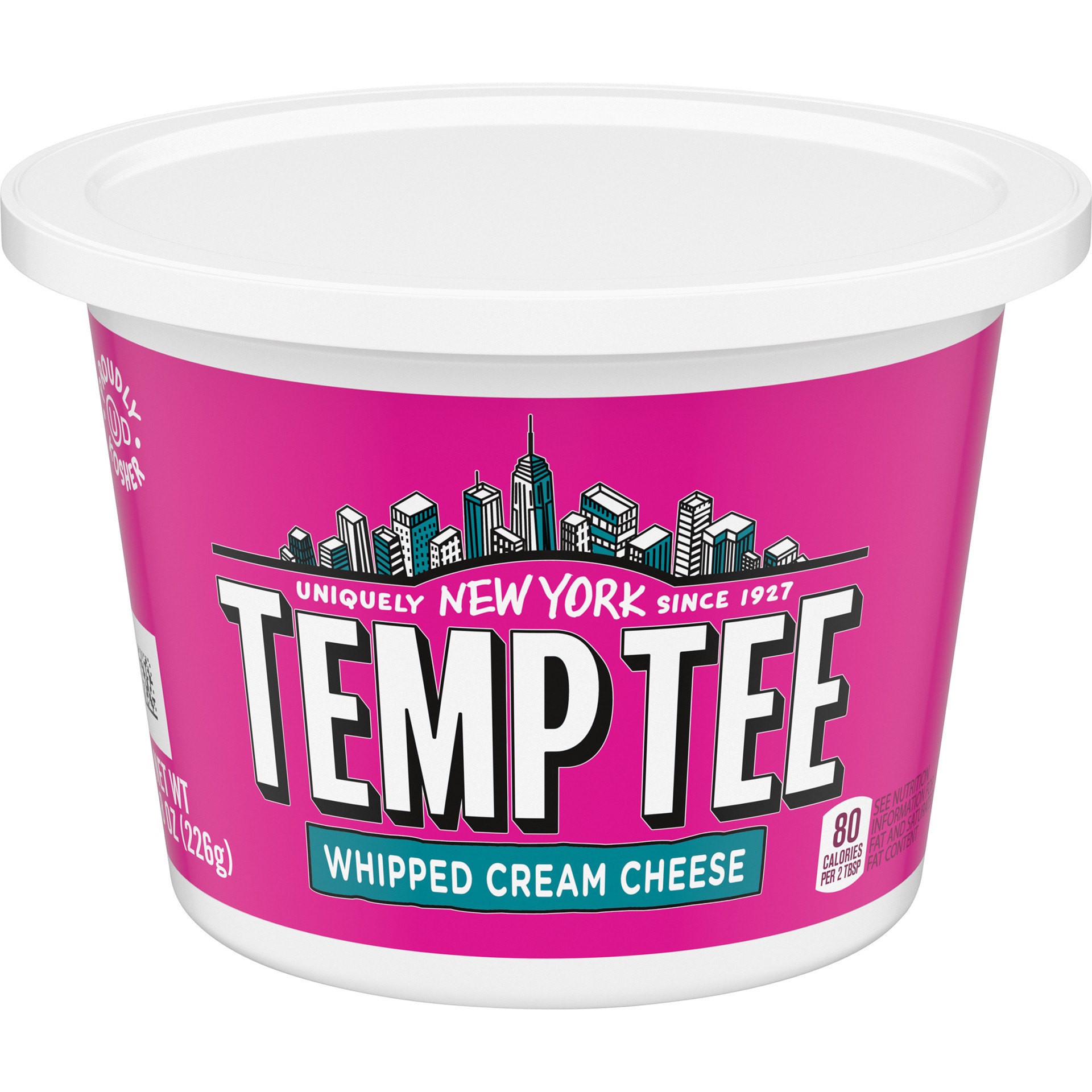 slide 1 of 14, Temp Tee Whipped Cream Cheese, 8 oz Tub, 8 oz