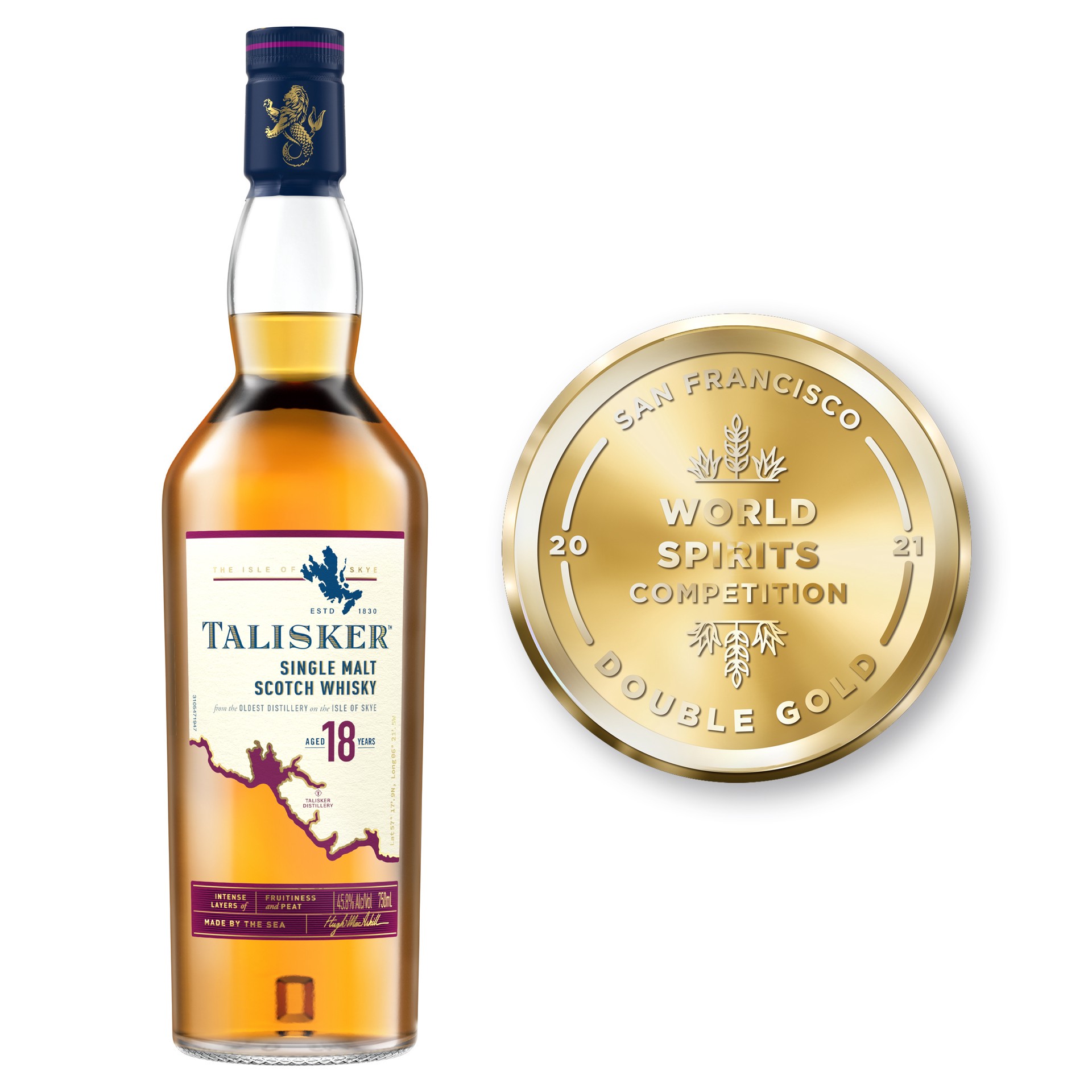 slide 3 of 6, Talisker Whisky - Single Malt Scotch, 750 ml