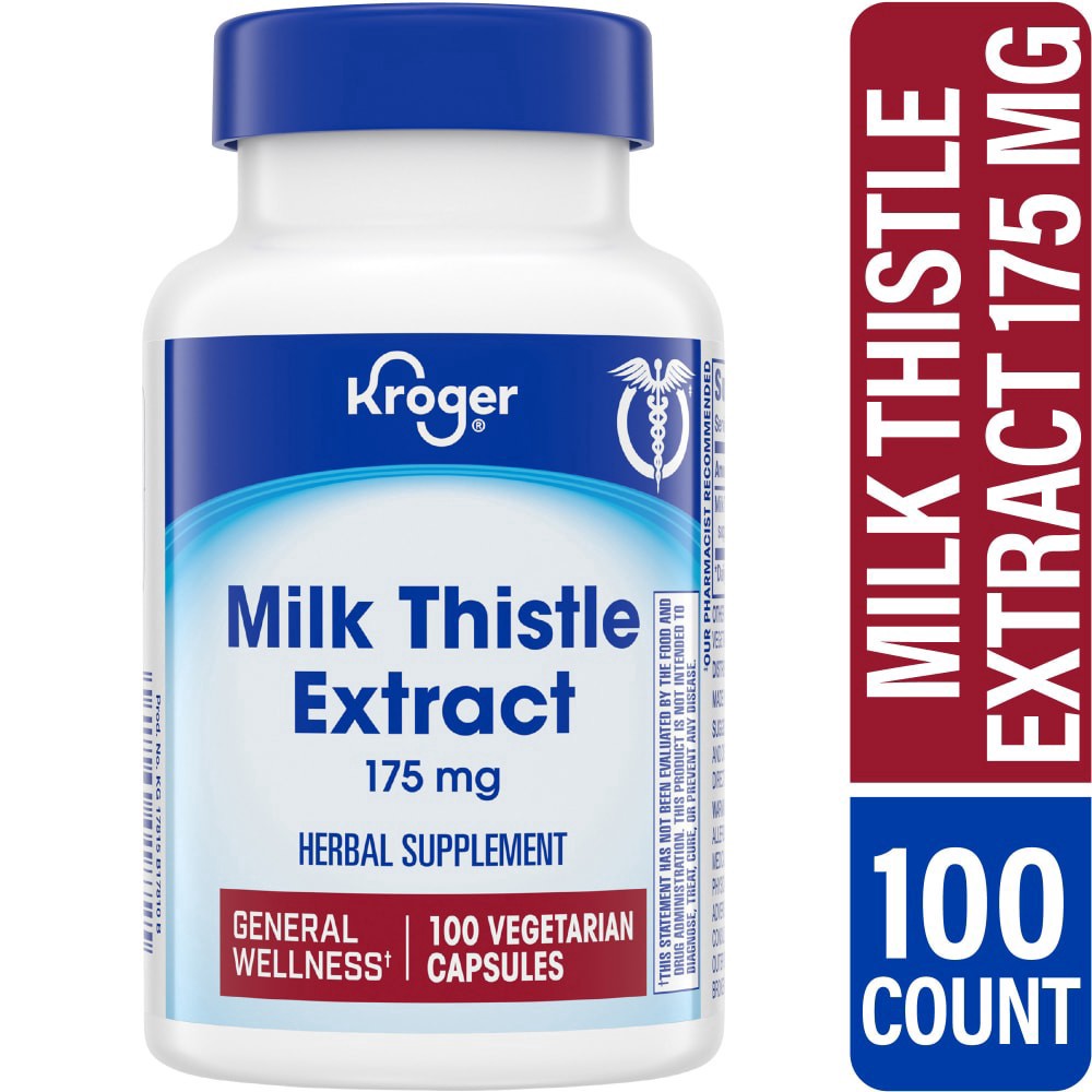 slide 3 of 6, Kroger Milk Thistle Extract 175Mg, 100 ct