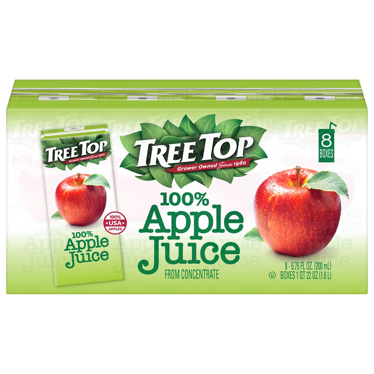 slide 1 of 13, Tree Top 100% Apple Juice from Concentrate - 8 ct, 8 ct