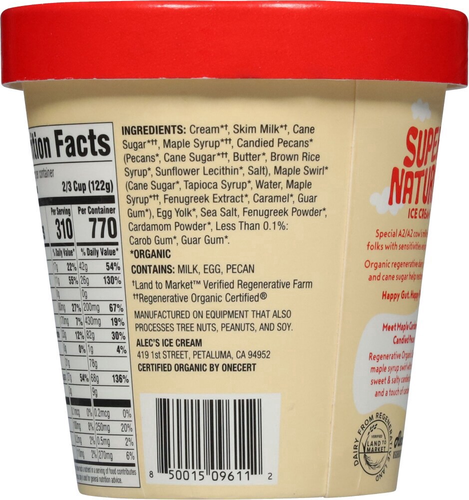 slide 2 of 5, Alec's Maple Cardamom Cand Pecan Ice, 14 oz