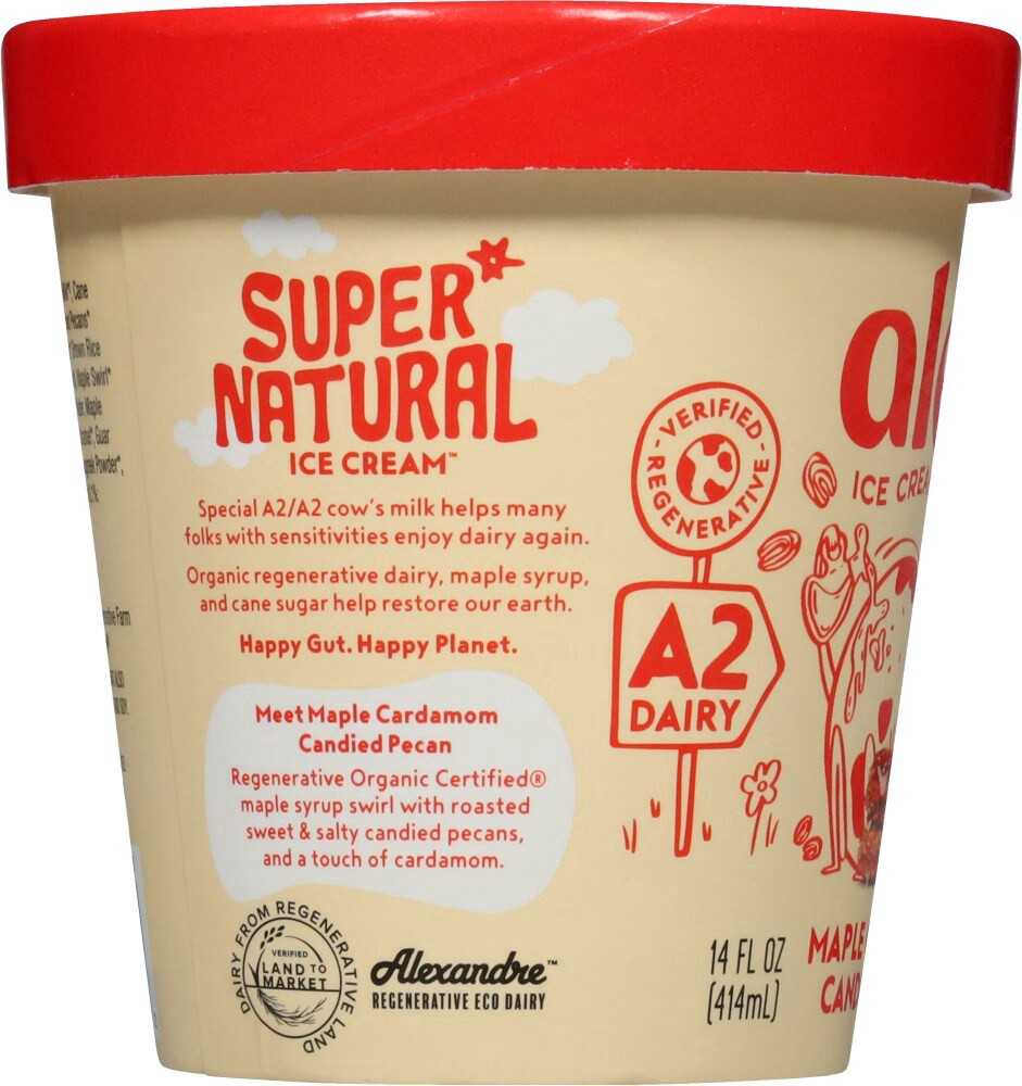 slide 4 of 5, Alec's Maple Cardamom Cand Pecan Ice, 14 oz
