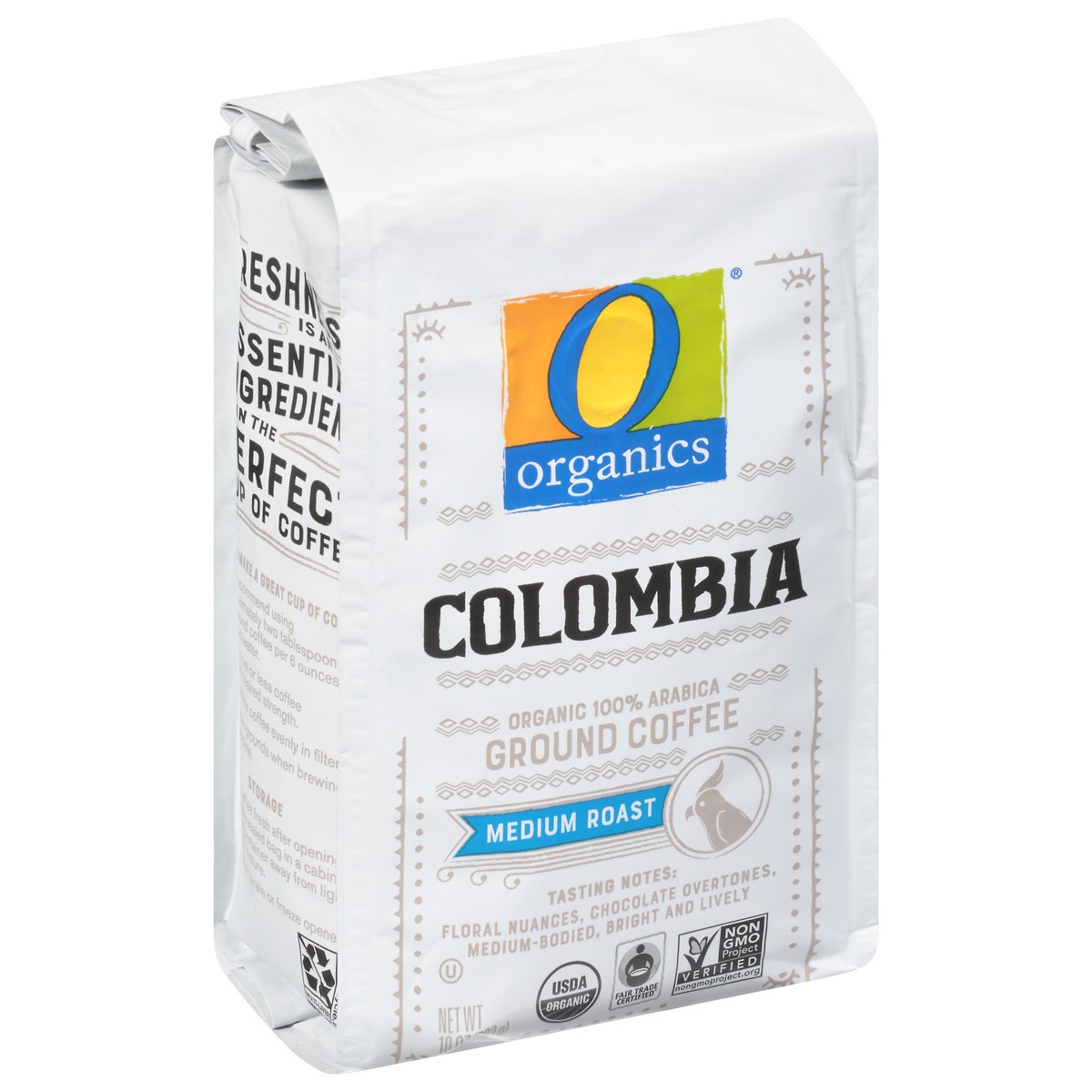 slide 2 of 9, O Organics Organic Coffee Ground Medium Roast Colombian, 10 oz
