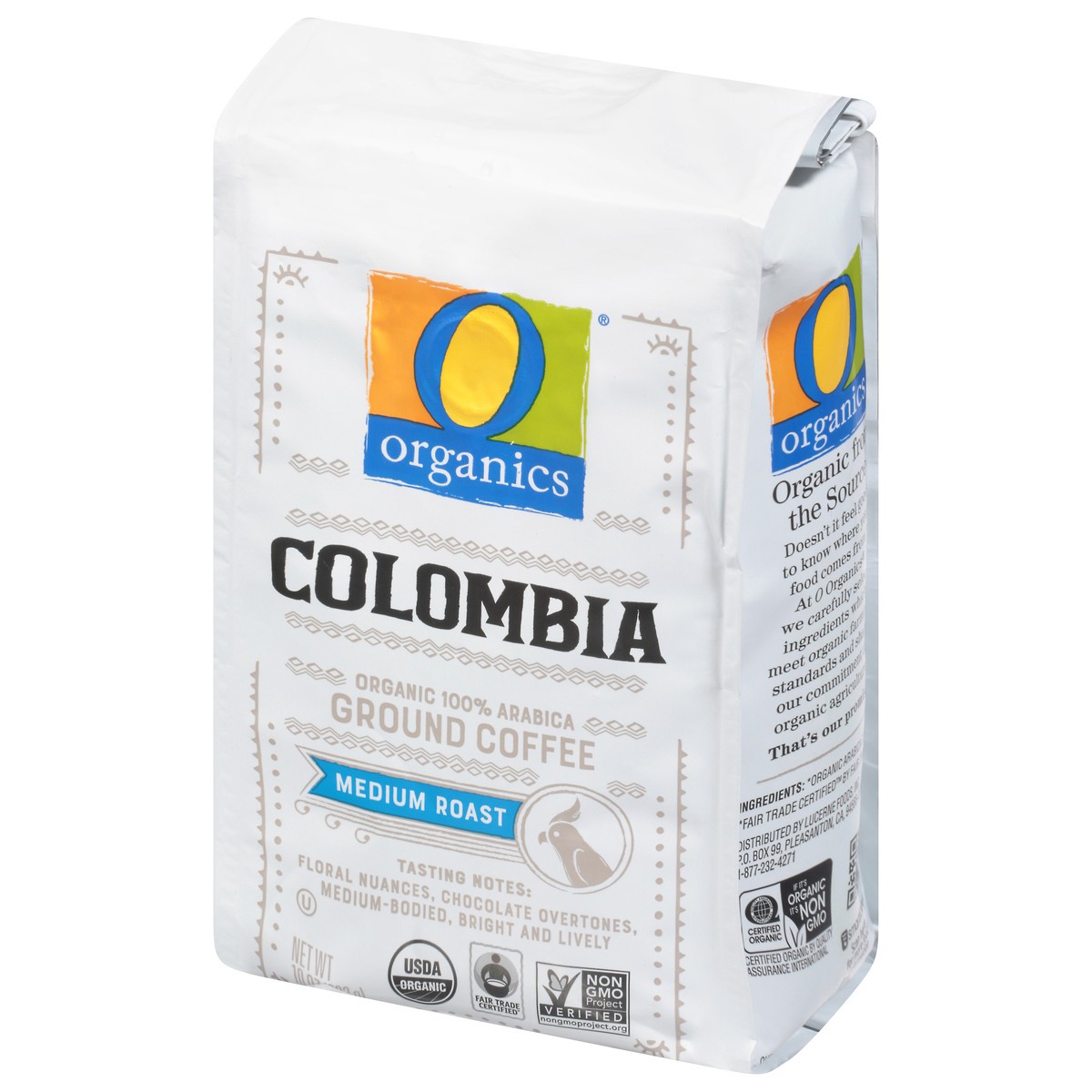 slide 3 of 9, O Organics Organic Coffee Ground Medium Roast Colombian, 10 oz