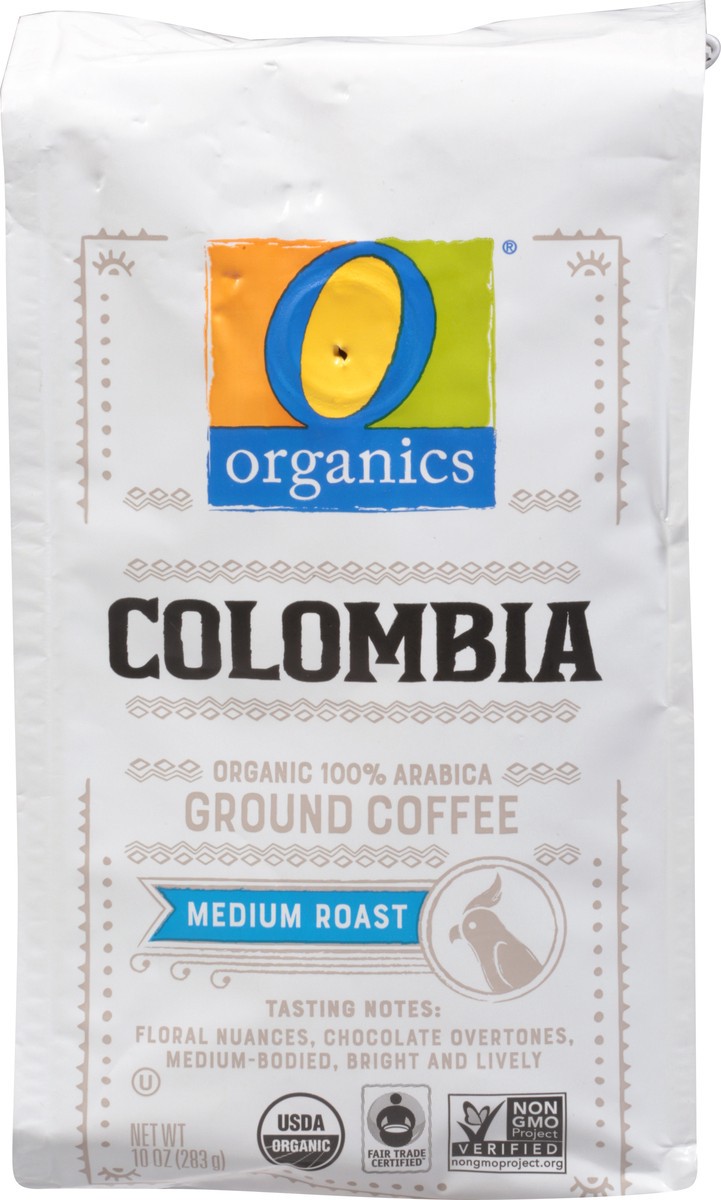 slide 6 of 9, O Organics Organic Coffee Ground Medium Roast Colombian, 10 oz