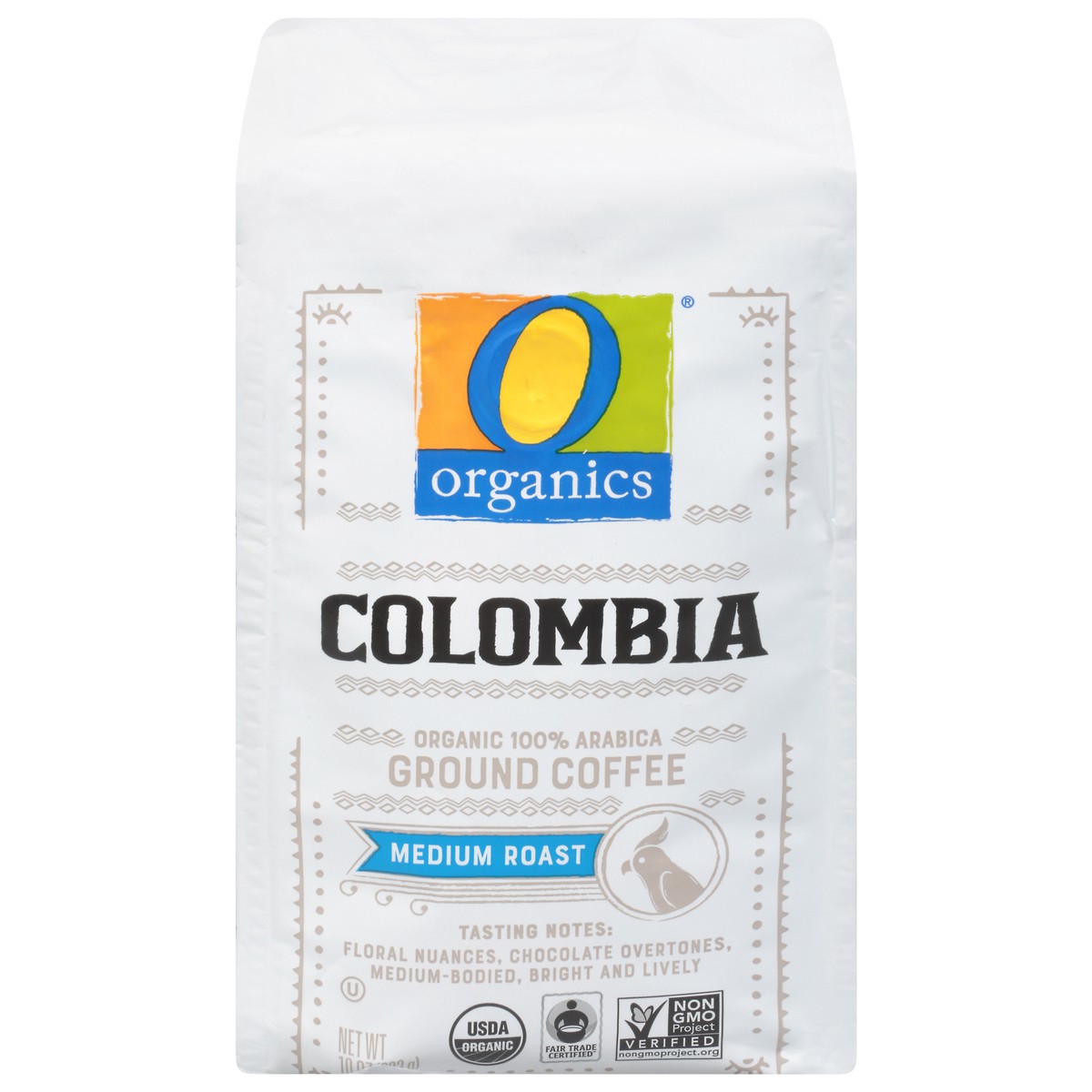 slide 1 of 9, O Organics Organic Coffee Ground Medium Roast Colombian, 10 oz