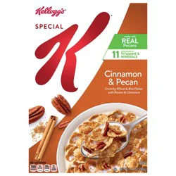 Kellogg''s Special K Breakfast Cereal, Fiber Cereal, Family Breakfast, Cinnamon and Pecan, 11.8oz Box (1 Box)