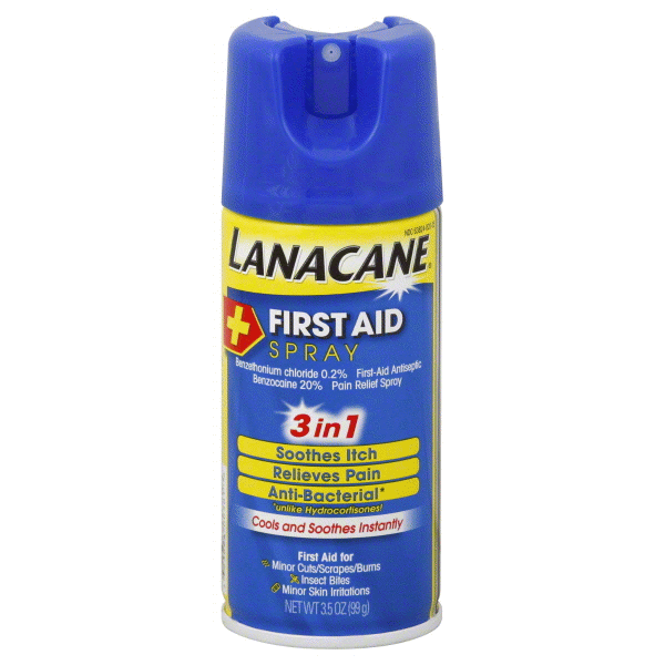 slide 1 of 1, Lanacane First Aid Spray, 4 oz