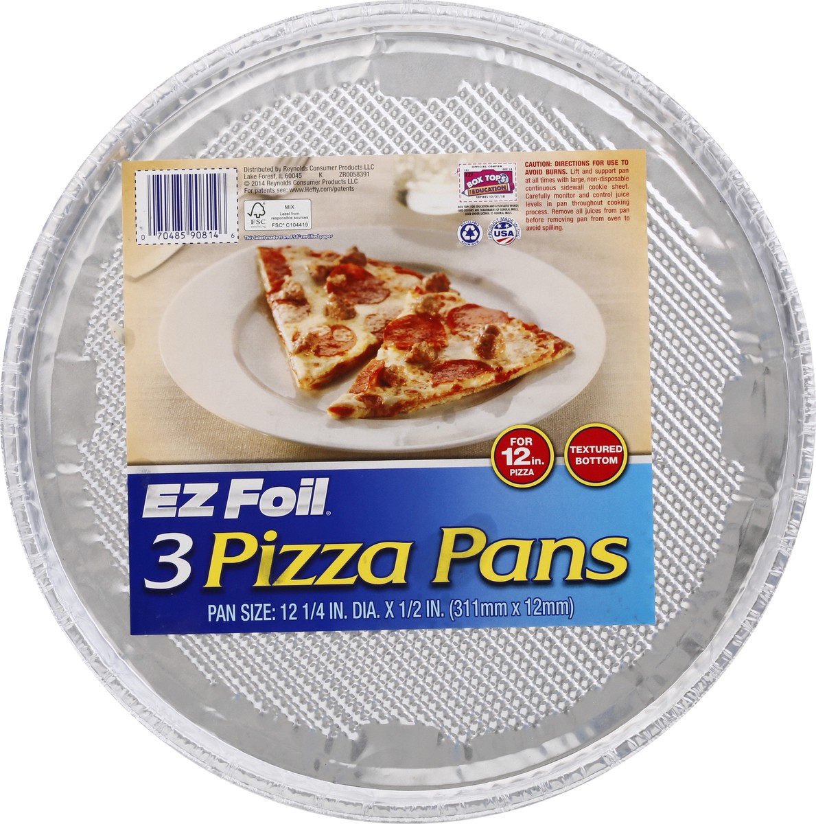 slide 1 of 11, EZ Foil 12-1/4 Inch Pizza Pans 3 ea, 3 ct