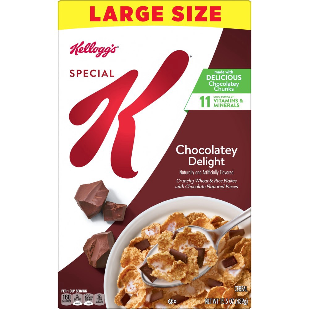slide 3 of 6, Kellogg's Special K Chocolate Delight Cereal, 15.5 oz