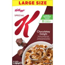 Kellogg''s Special K Breakfast Cereal, Family Breakfast, Fiber Cereal, Large Size, Chocolatey Delight, 15.5oz Box (1 Box)