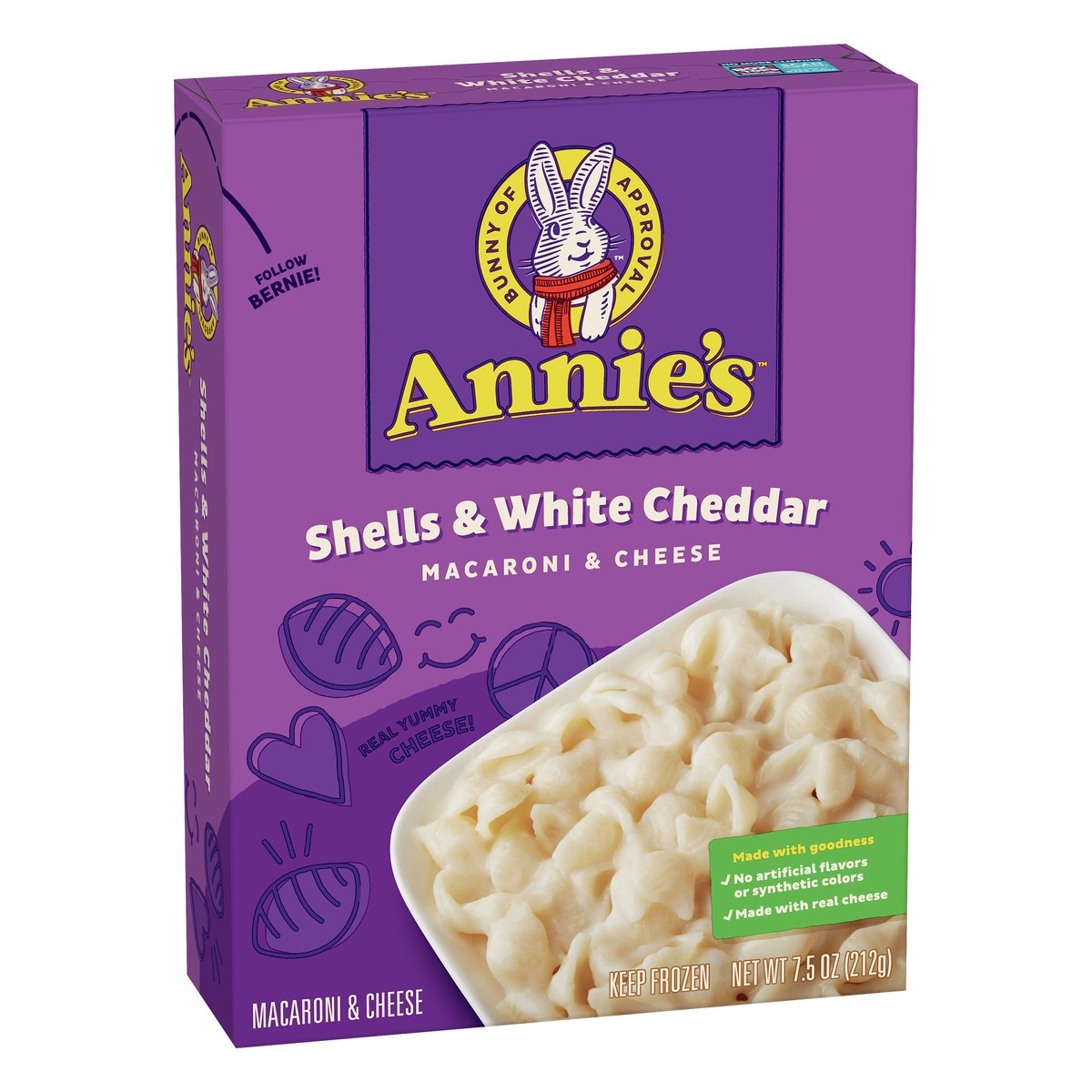 slide 10 of 12, Annie's Shells & White Cheddar Macaroni & Cheese 7.5 oz, 1 ct