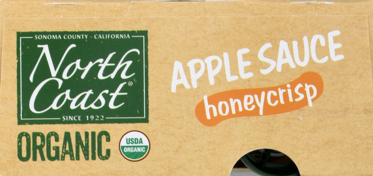 slide 9 of 9, North Coast Organic Honeycrisp Apple Sauce 4 ea, 4 ct