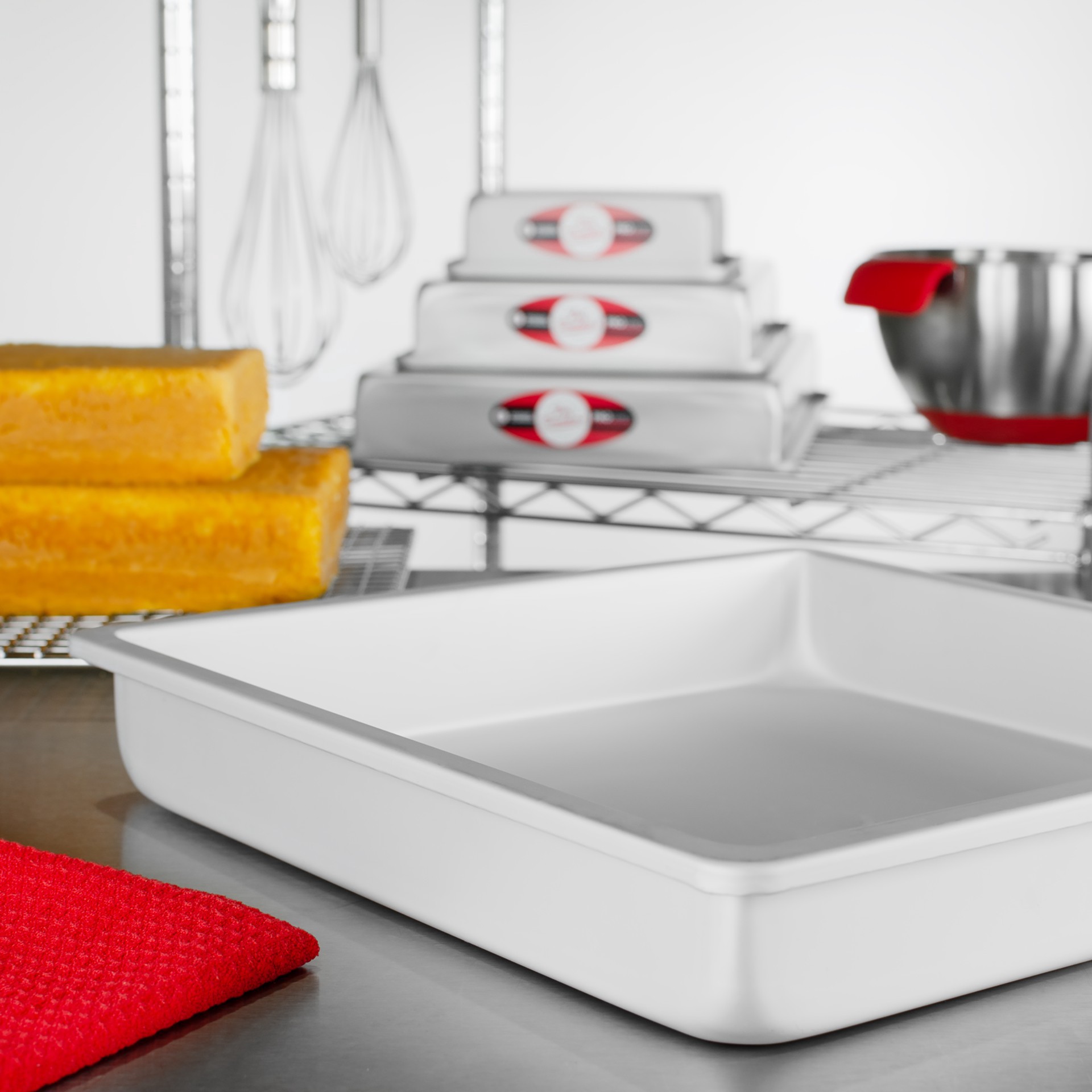 slide 2 of 2, Fat Daddio's Proseries 12" Square Cake Pan, 12 in